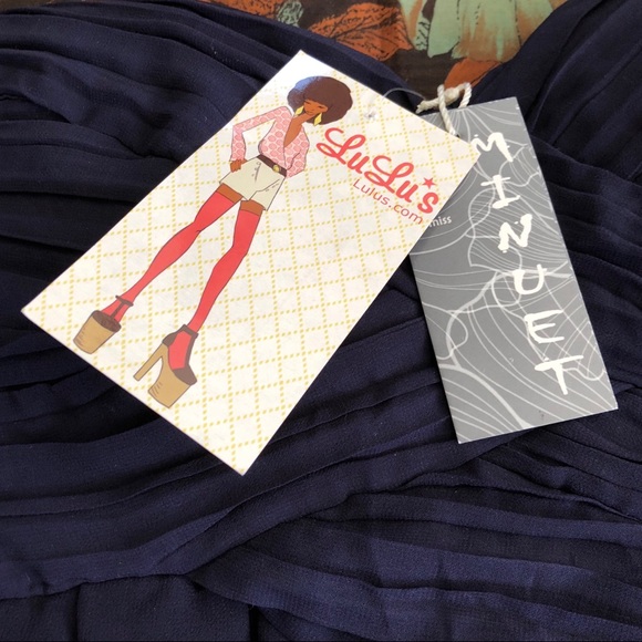 🔻NWT Lulu’s Minuet Chiffon Strapless Dress - Picture 4 of 5